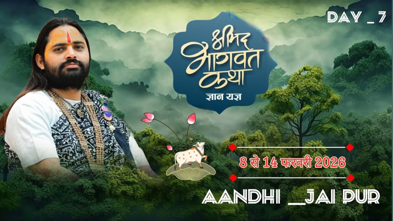 LIVE | SHREEMAD BHAGWAT KATHA !  DAY _ 7   |  AANDHI _ JAIPUR | SANT RAMJHULAN DAS JI MAHARAJ