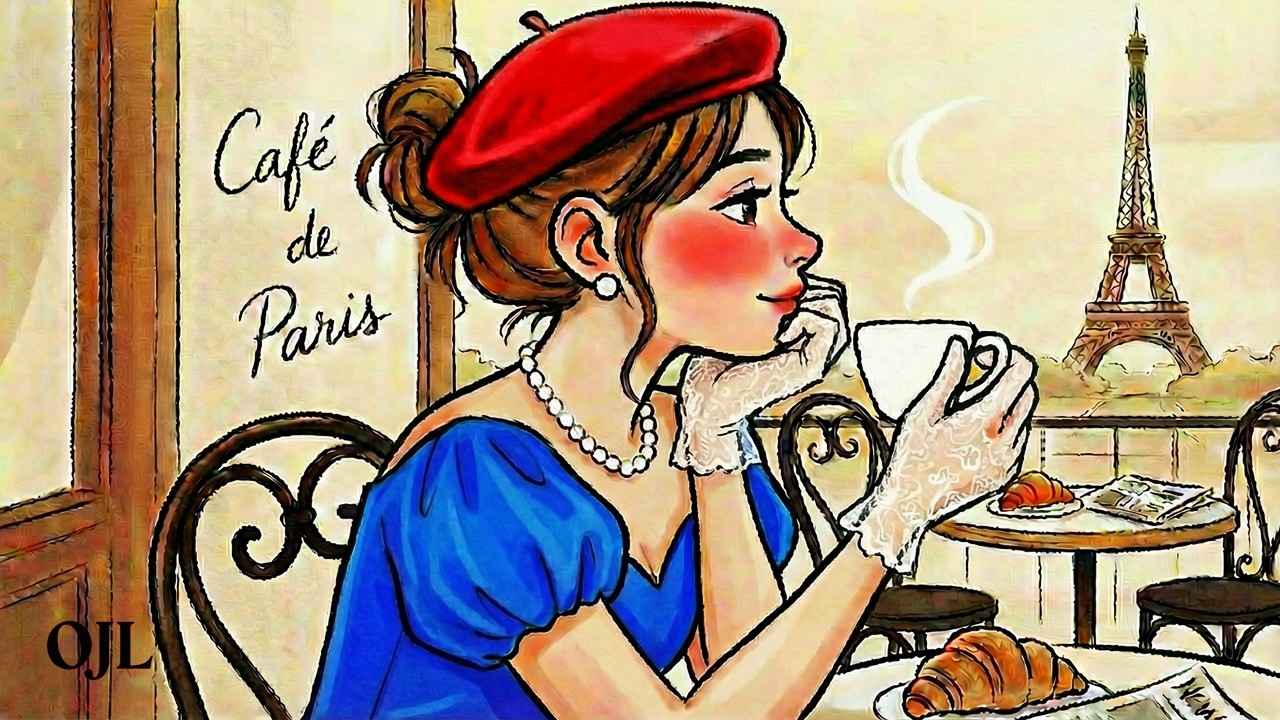 Spring in Paris Café ☕️ French Vintage Jazz