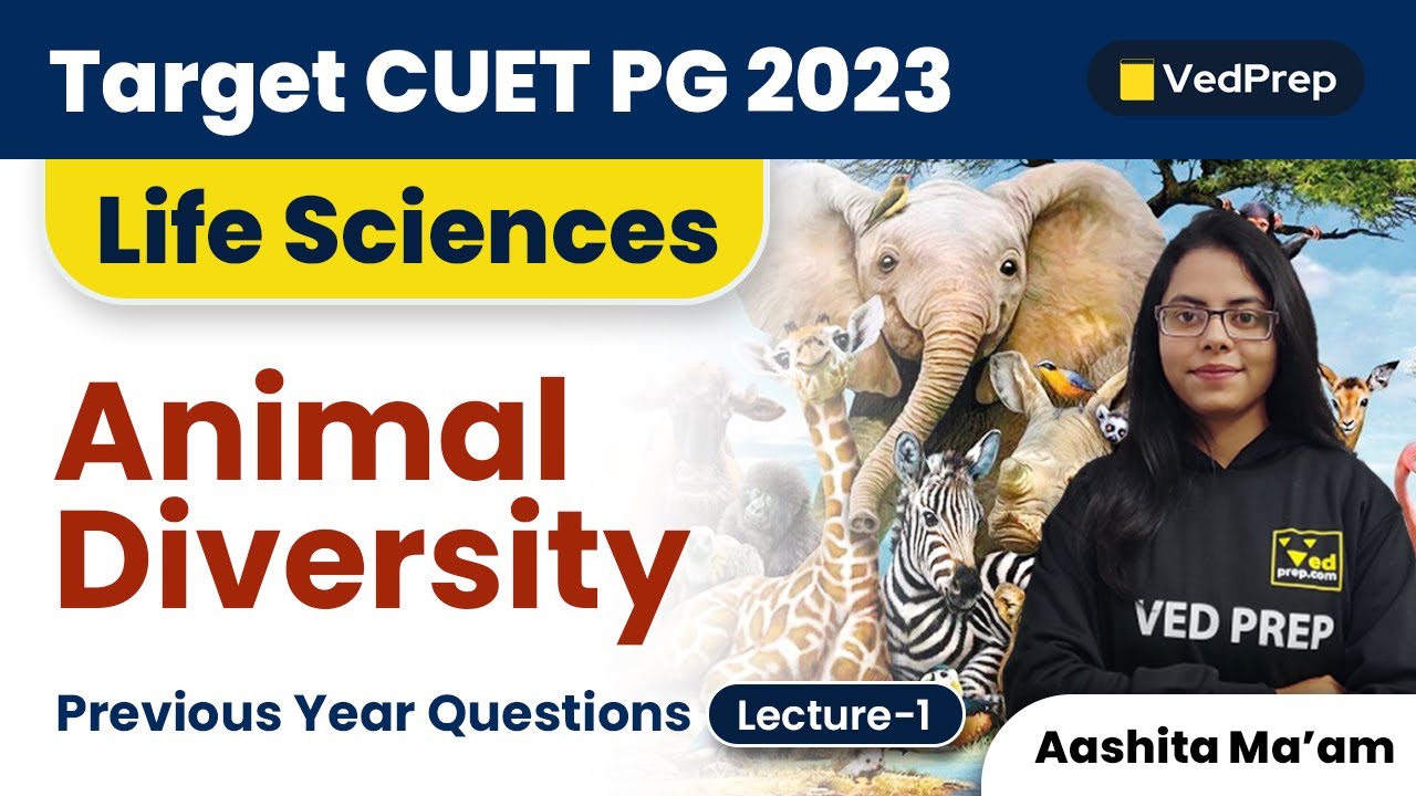Animal Diversity Previous Year Questions | CUET PG 2023 Life Sciences | VedPrep Biology Academy
