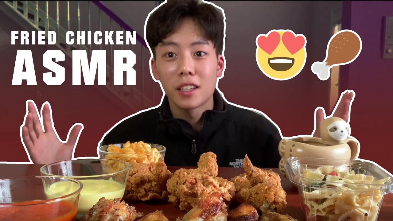 ASMR FRIED CHICKEN, HOT SAUCE, & MORE MUKBANG (No Talking) EATING SOUNDS | EATING SHOW