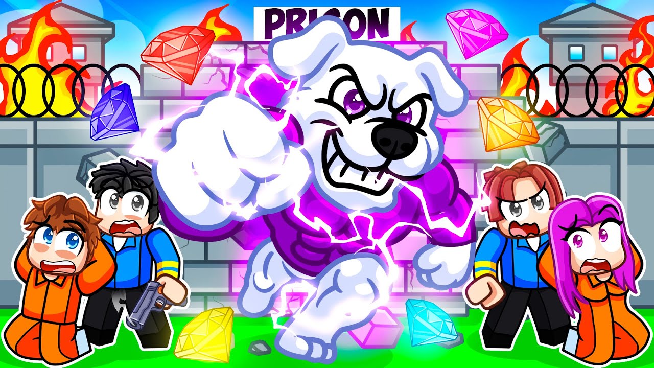 Becoming a DOG TO ESCAPE In Roblox PRISON HUSTLE!