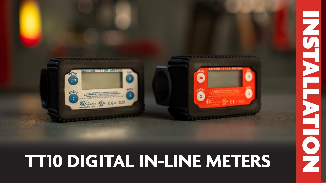 Fill-Rite TT10 Digital In-Line Turbine Meter Series Installation