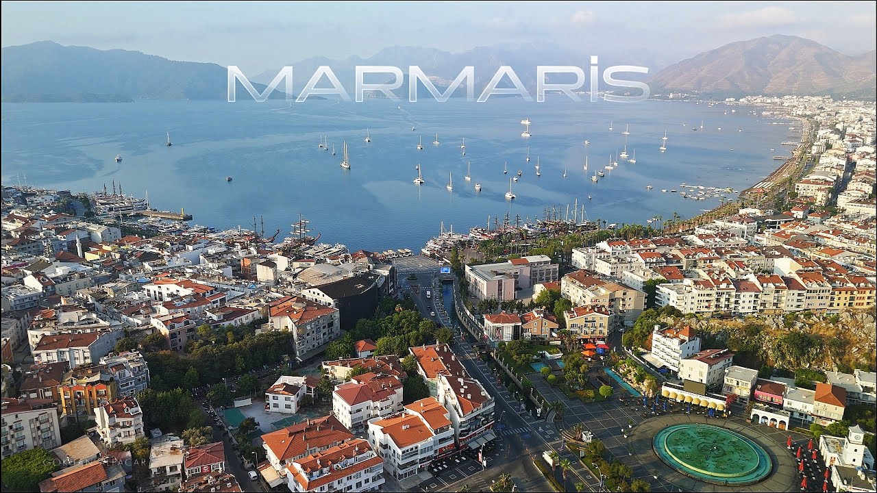 Marmaris'in Merkezinden Drone ile Manzaralar | 2025 | DJI MINI 4 PRO ile Kaydedilmiştir