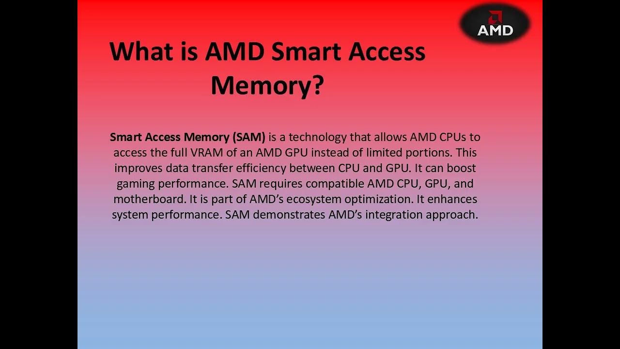 AMD #112 &ndash; AMD Smart Access Memory