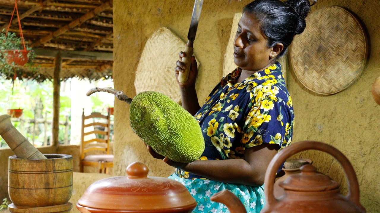 for those who like to eat baby jackfruit......here is a delicious lunch .village kitchen recipe