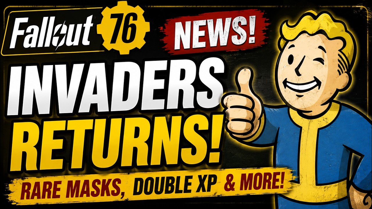 😳 Новости Fallout 76: Захватчики возвращаются! Редкие маски, двойной опыт и многое другое