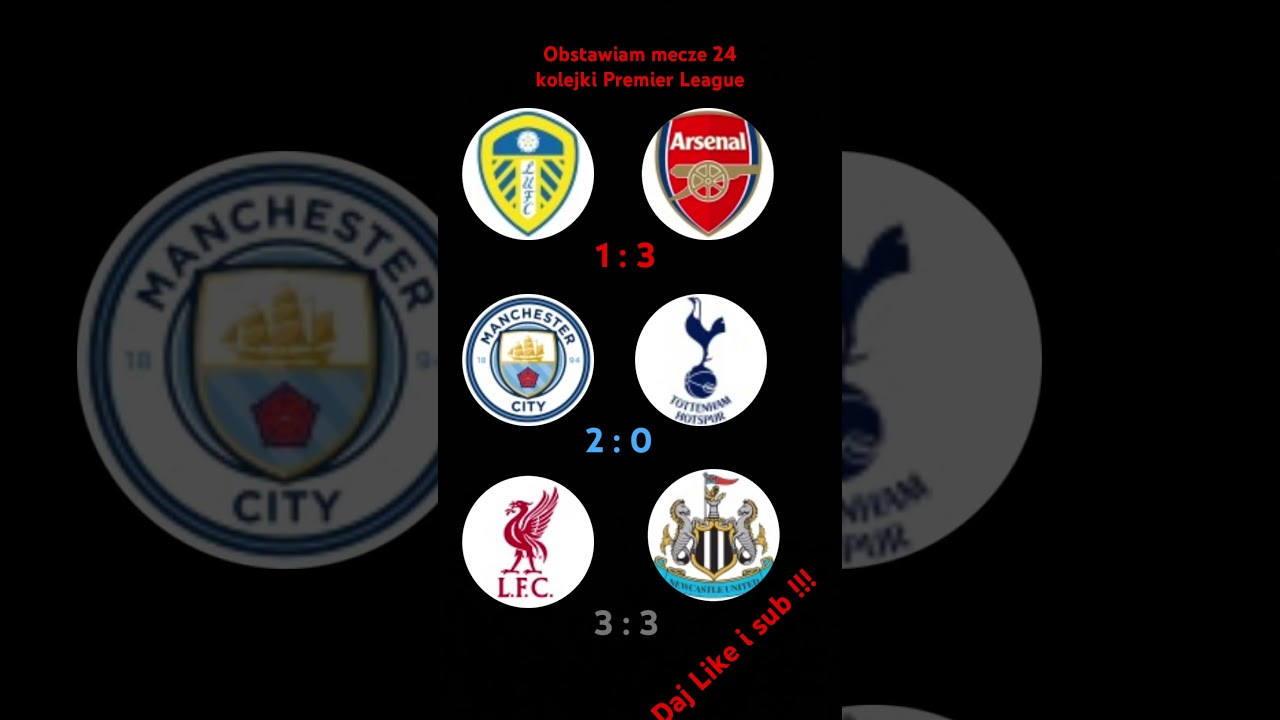 Obstawiam mecz 24 kolejki Premier League 