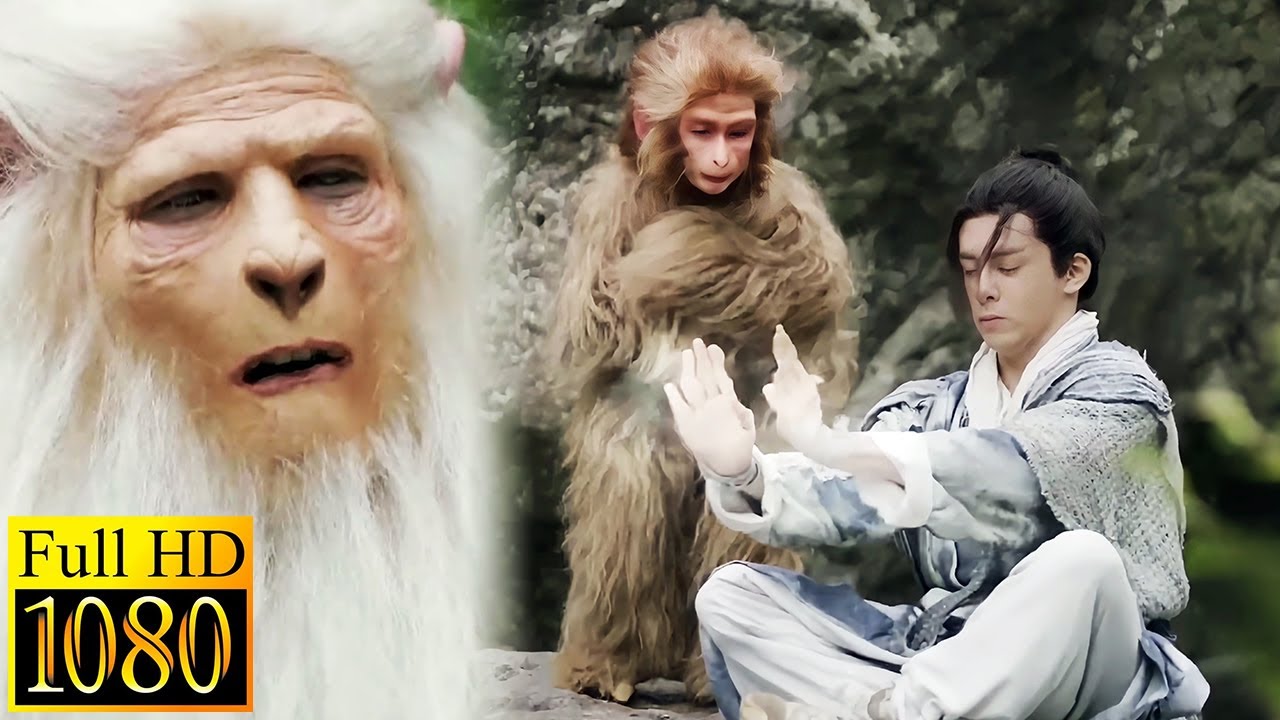 Отравленный и преследуемый, молодой человек сбегает в пещеру. Мистическая белая обезьяна меняет его