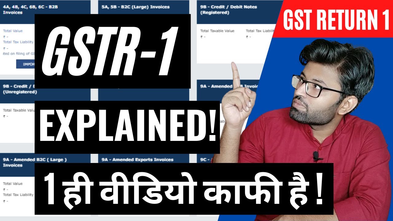 Complete GSTR 1 EXPLAINED !! GSTR 1 Return Filing