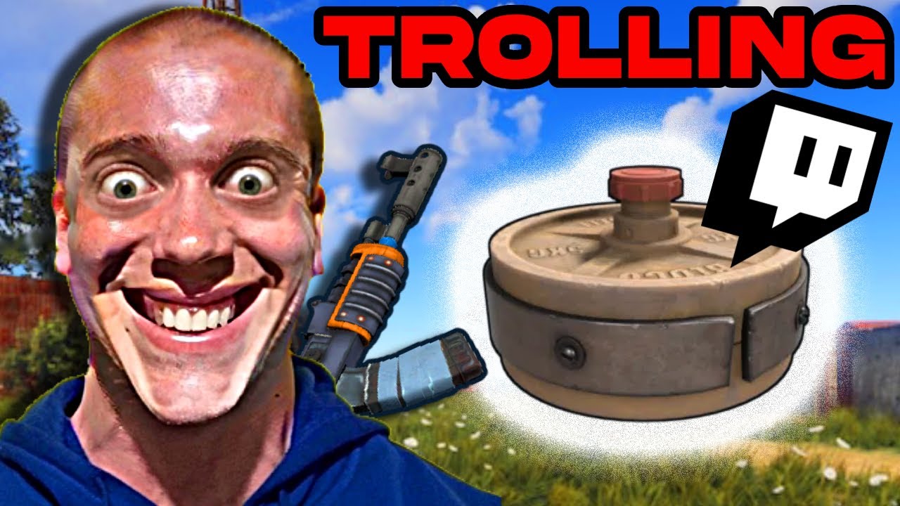 Троллинг стримеров с помощью мин в RUST — лучшие моменты троллинга