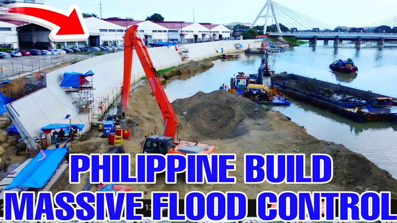 This is the Right Flood Control high Standard Japanese Contractor Viral Pilipino Man Power Wow