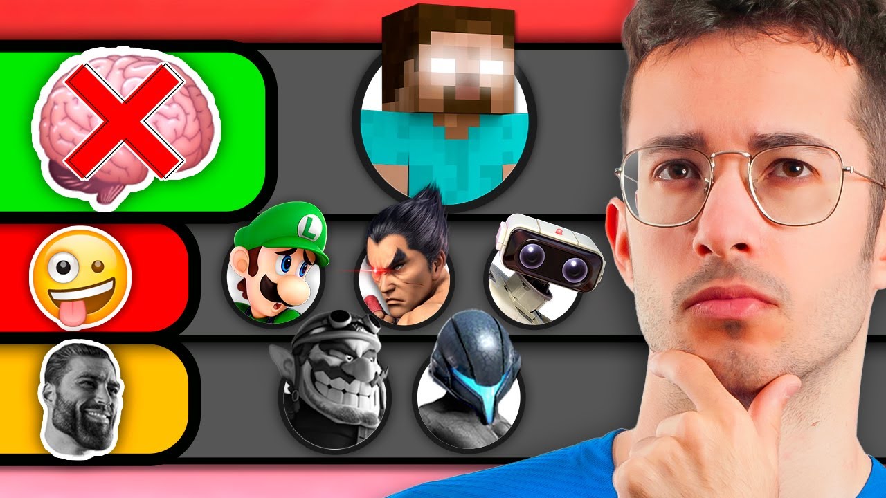 ✅ TIER LIST de PERSONAJES en SMASH de FÁCIL A DIFÍCIL