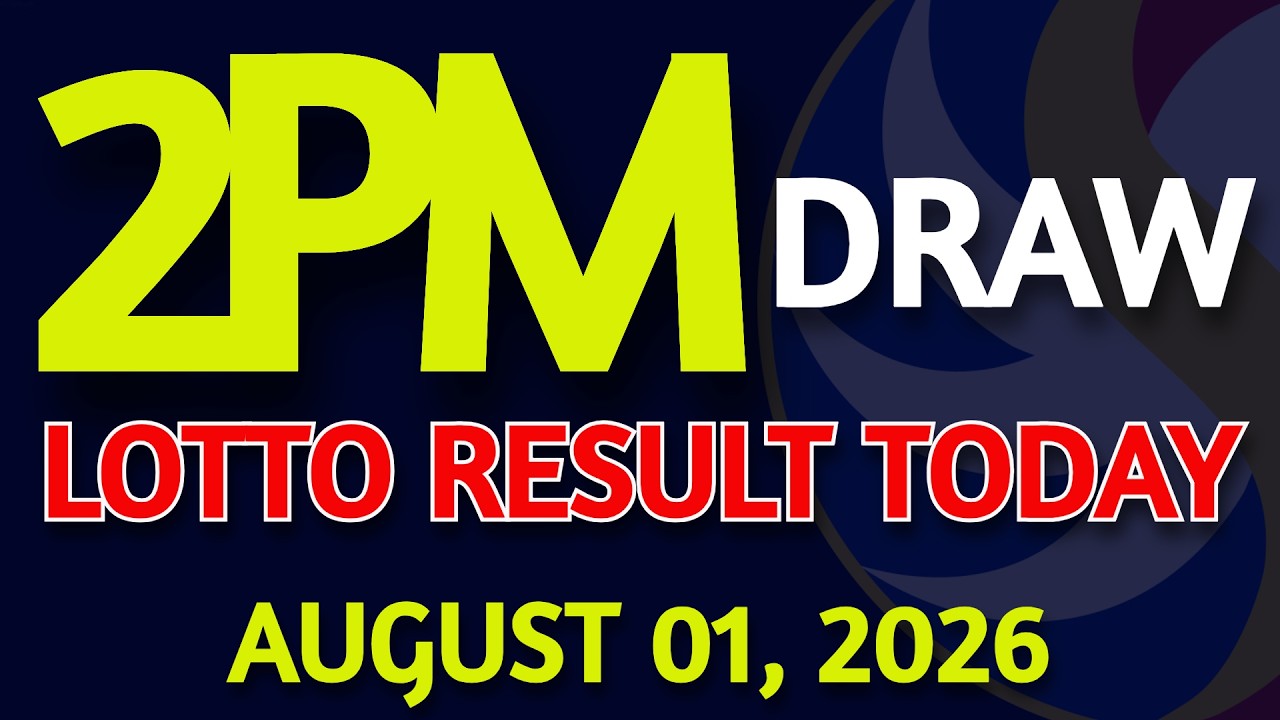 2pm Lotto Result Today August 01, 2026 Swertres Ez2 PCSO
