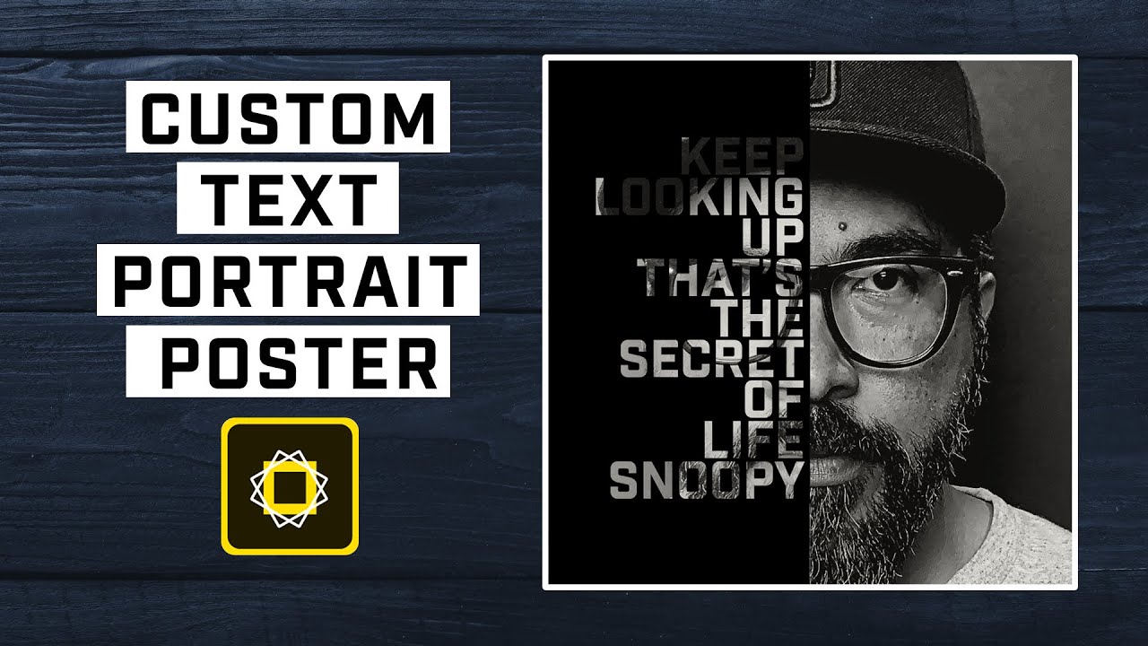 Create a Custom Text Portrait Poster with Adobe Spark Post