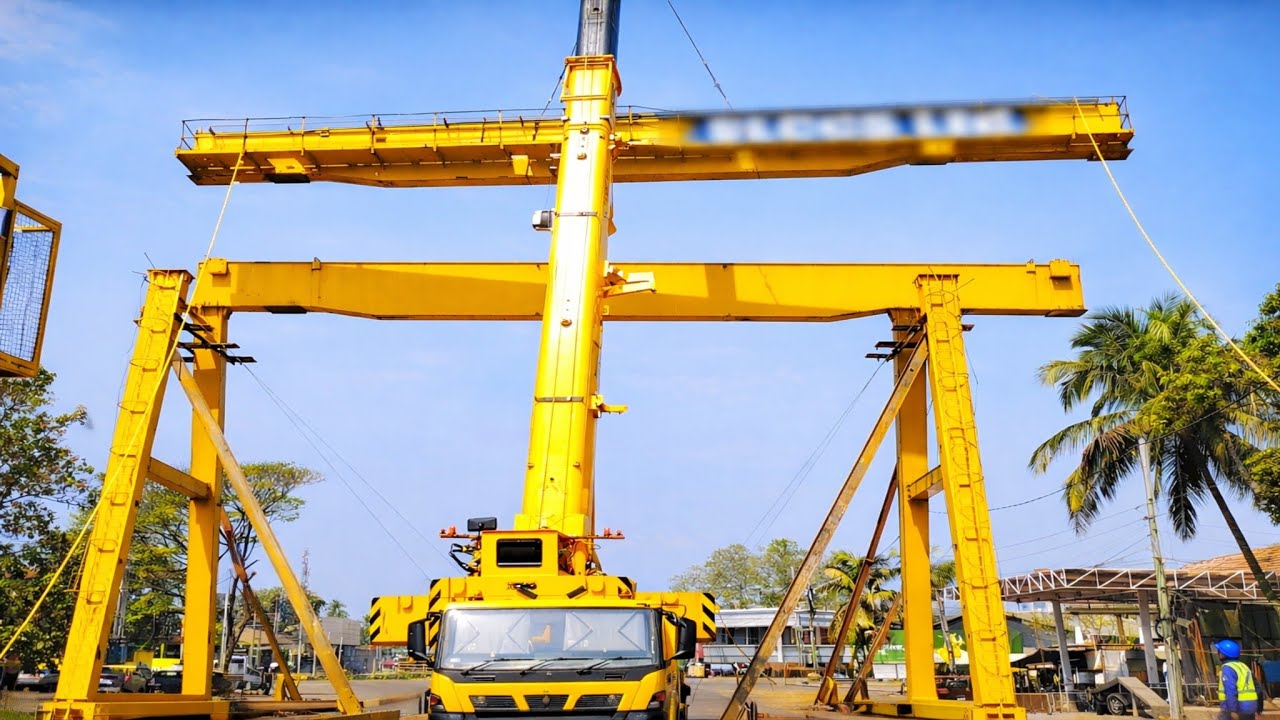 ⛩️ Gantry Crane Erection | Real Construction Site Vlog | Part 3 