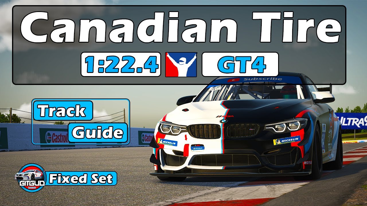 iRacing GT4 Challenge Canadian Tire Motorsports Park Track Guide - 1:22.4 - 2024 Season 3