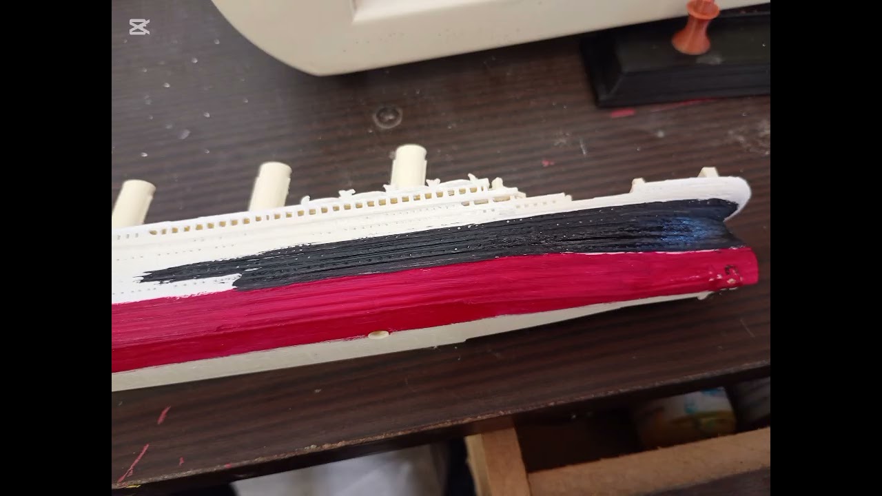 Pintando a mí Titanic a escala 