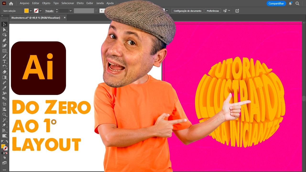 ILLUSTRATOR PARA INICIANTES | Do Zero à primeira arte - TUTORIAL COMPLETO DE ADOBE ILLUSTRATOR