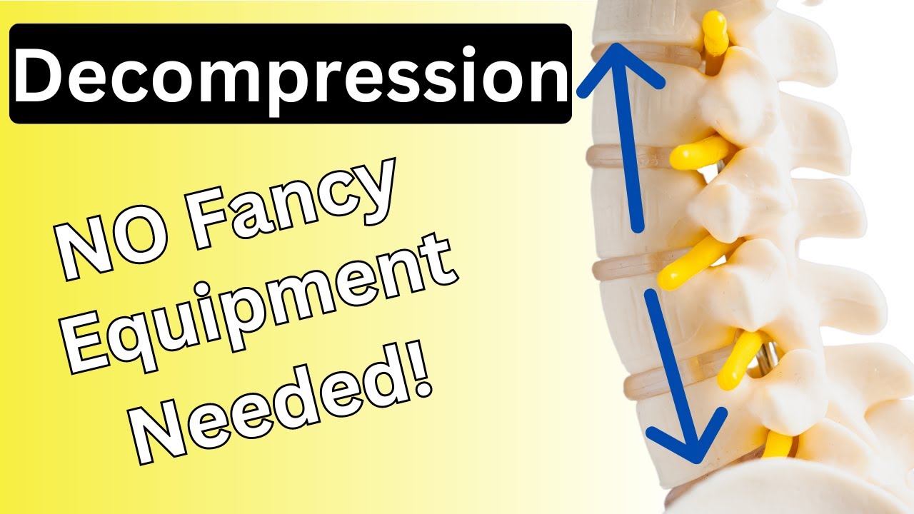 6 spinal decompression techniques at home. Pain relief now! No fancy equipment.