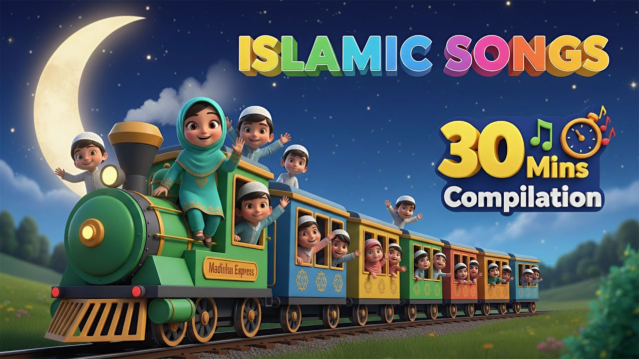 30 Minutes of Joyful Islamic Songs for Kids 🌙🎶 | Learn & Sing with MuslimKidsMelodies