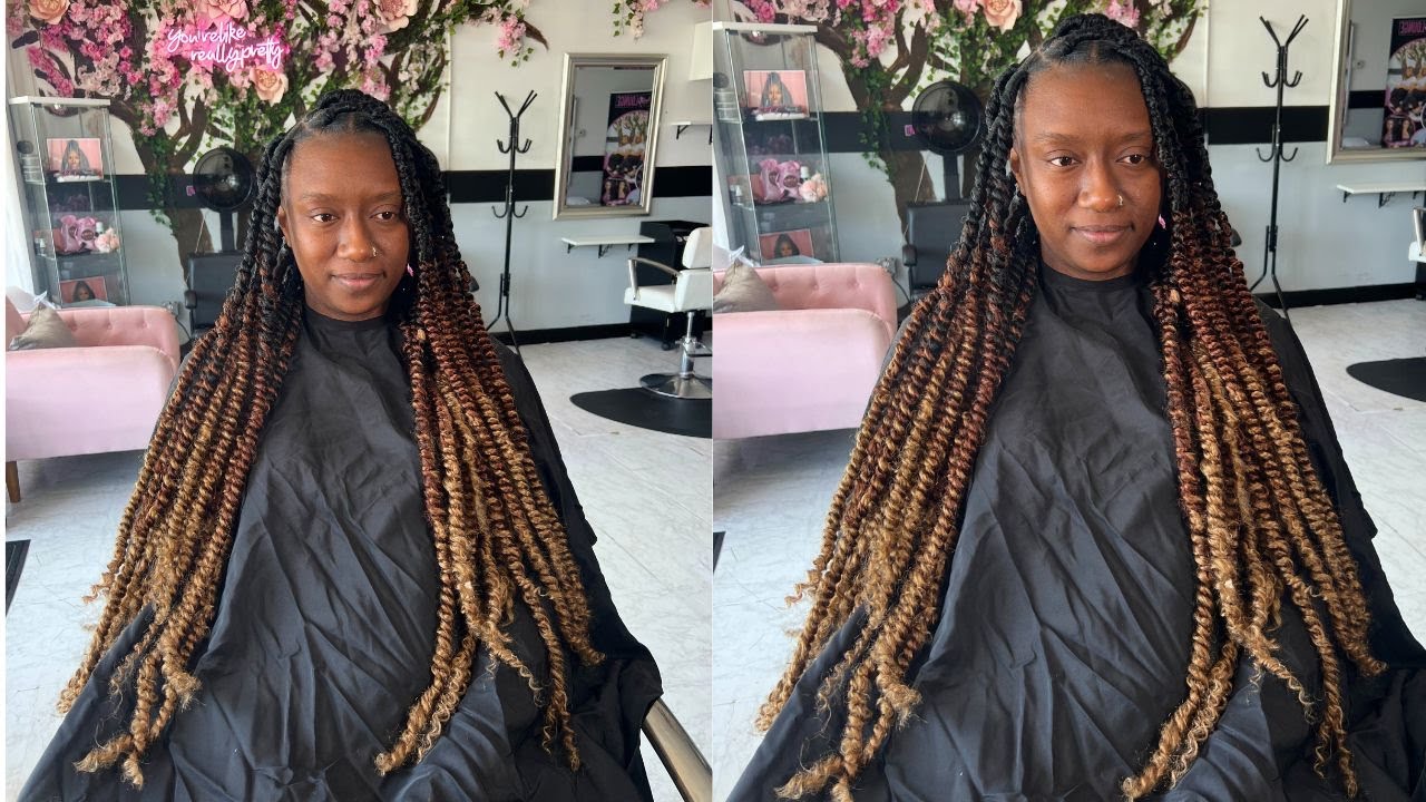 HOW TO: Long Passion Twist - Amazon Hair // Rubber Band Method // Jasmine K. & The Pretty Lounge