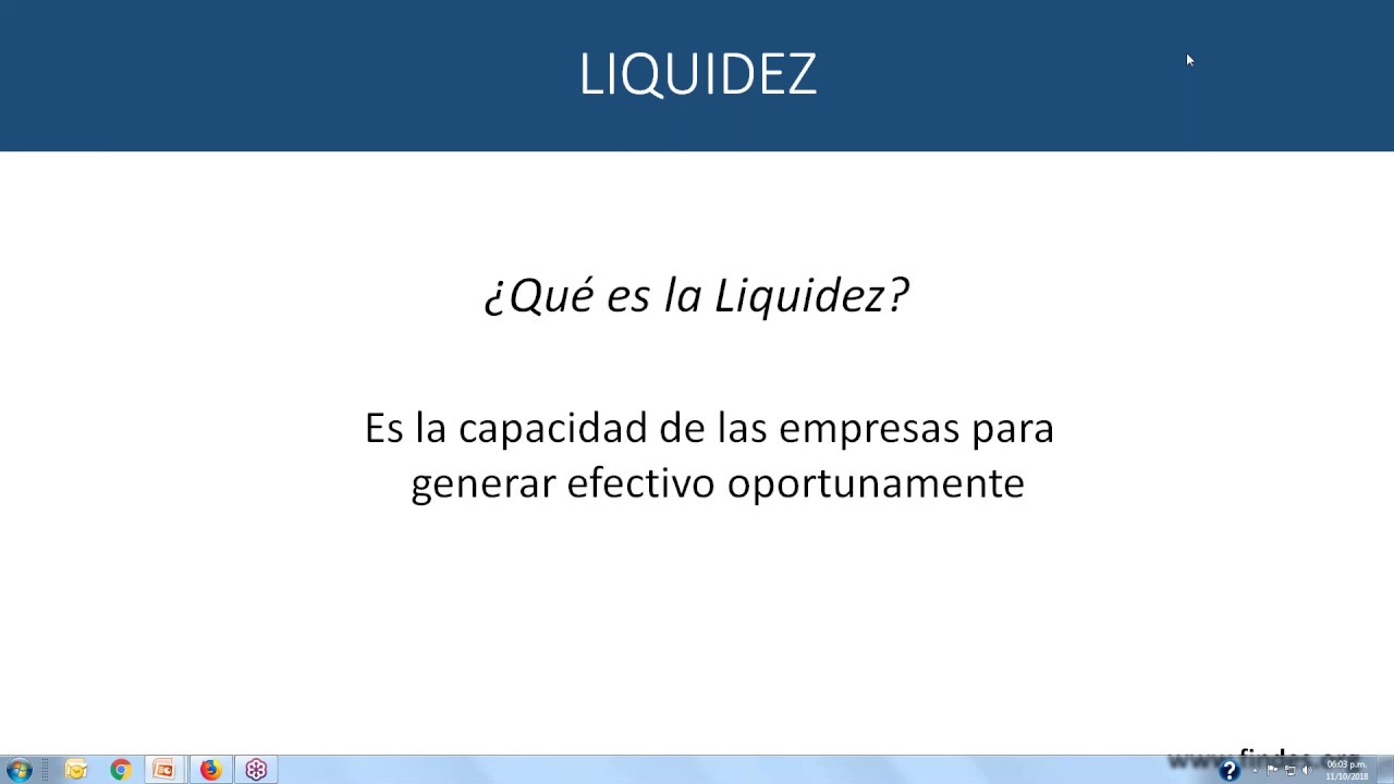 Análisis financiero  Liquidez vs  Rentabilidad | Findes