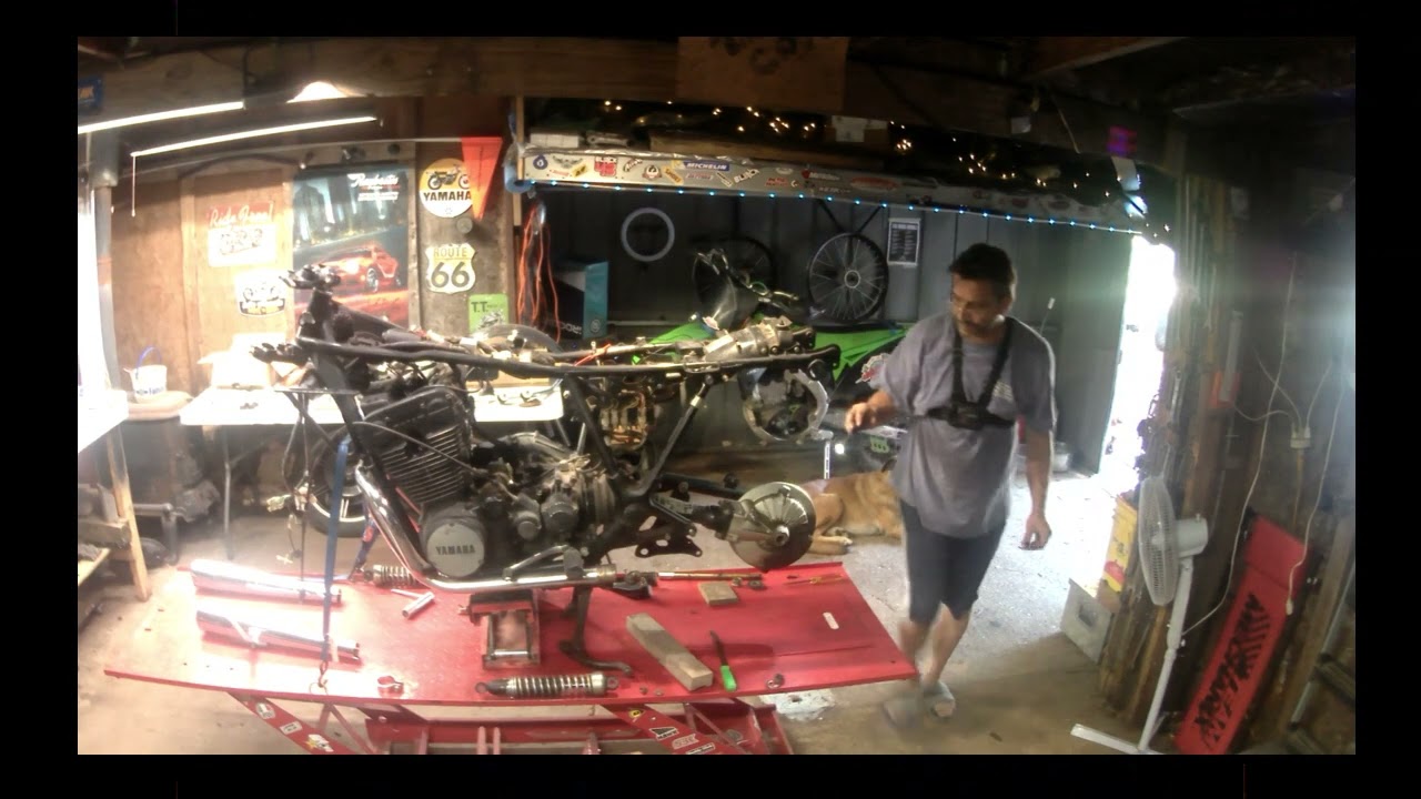 Hillbilly How To's 1978 yamaha xs750 Rear diff and swing arm   Made with Clipchamp