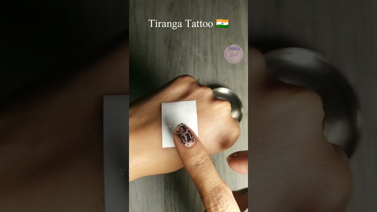 Tiranga Tattoo | Tiranga Sticker 🇮🇳 #shorts
