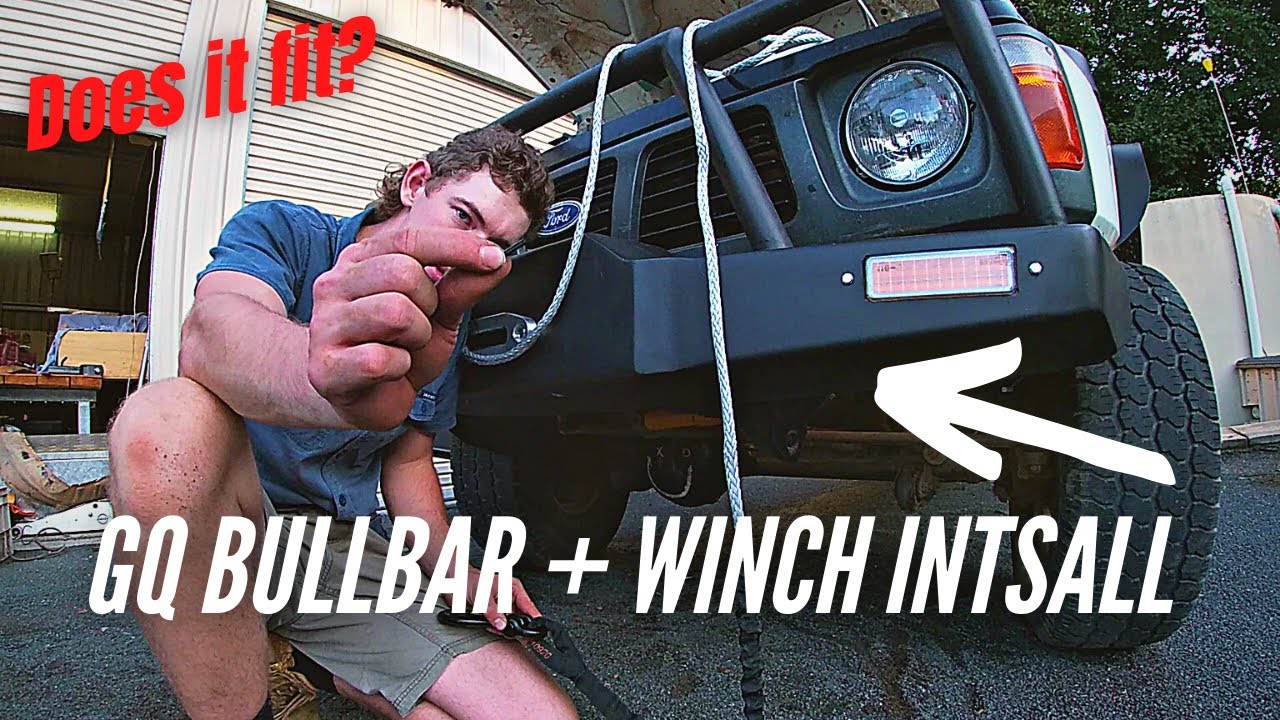 GQ Patrol Winchbar + Winch Install