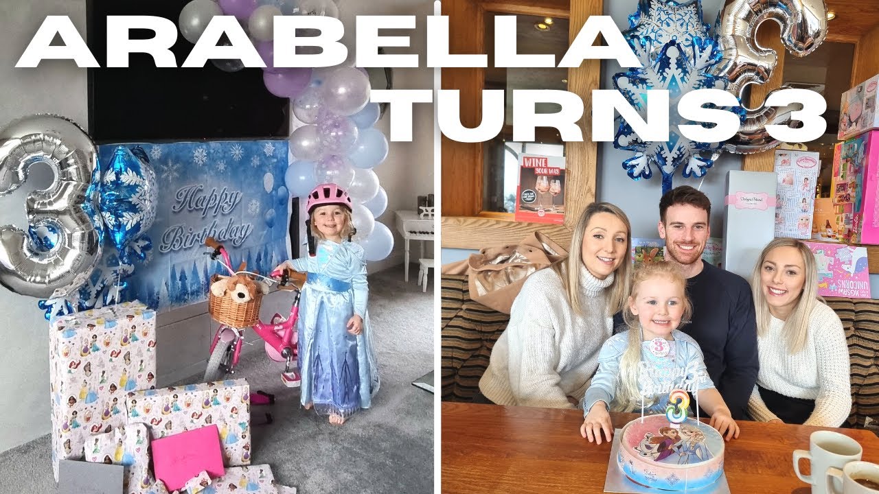 3rd Birthday Vlog: Girls Party | DIY Balloon Arch | Toddler Gift Ideas