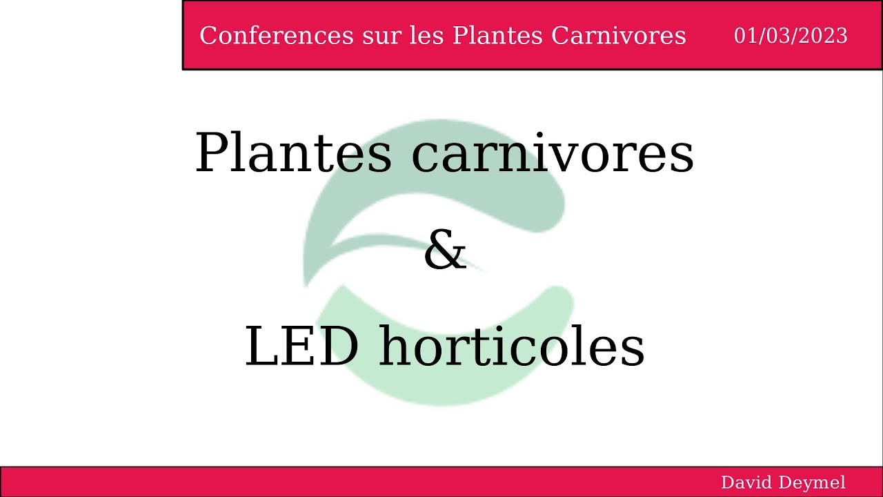 Les LED Horticoles par David Deymel