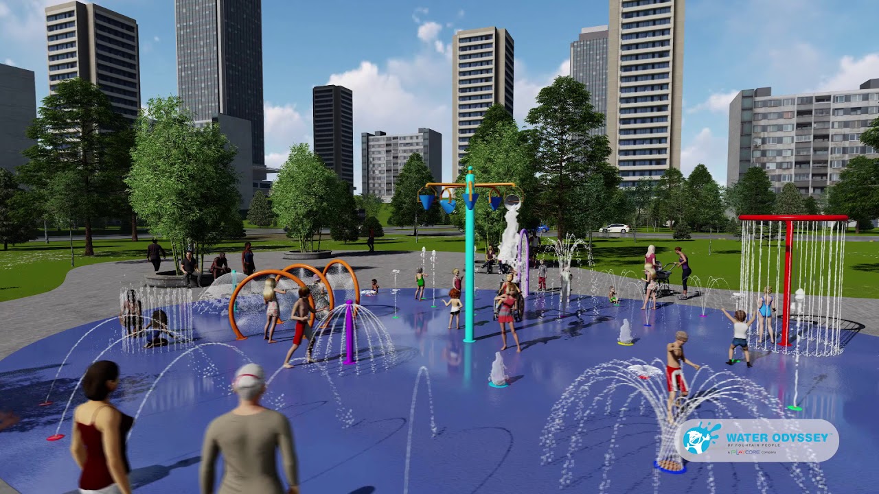 Water Odyssey Essentials Spray Park Design & Animation