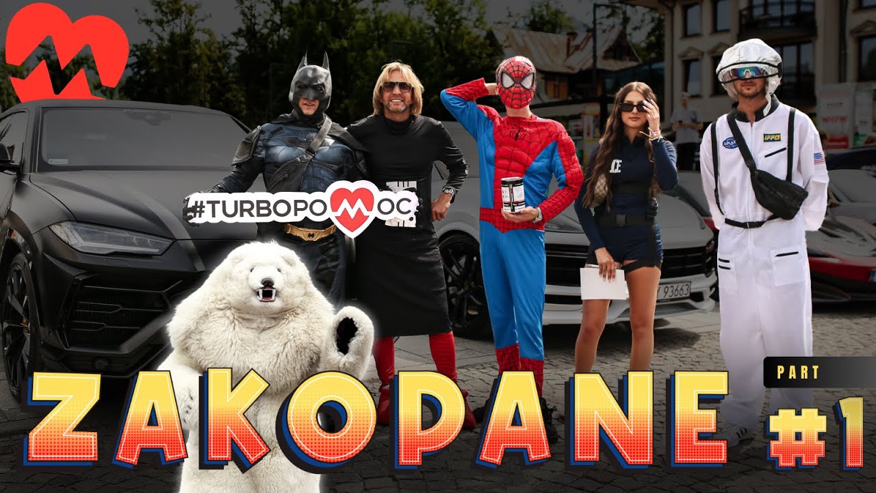 Filmowe starcie na Krupówkach. Biały Miś i Turbo Ekipa w Zakopanem. Wszyscy razem w szczytnym celu!