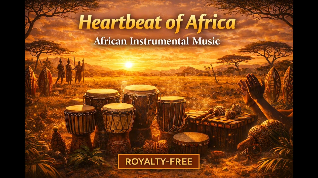 Heartbeat of Africa – African Instrumental Music | Tribal Drums | Royalty-Free