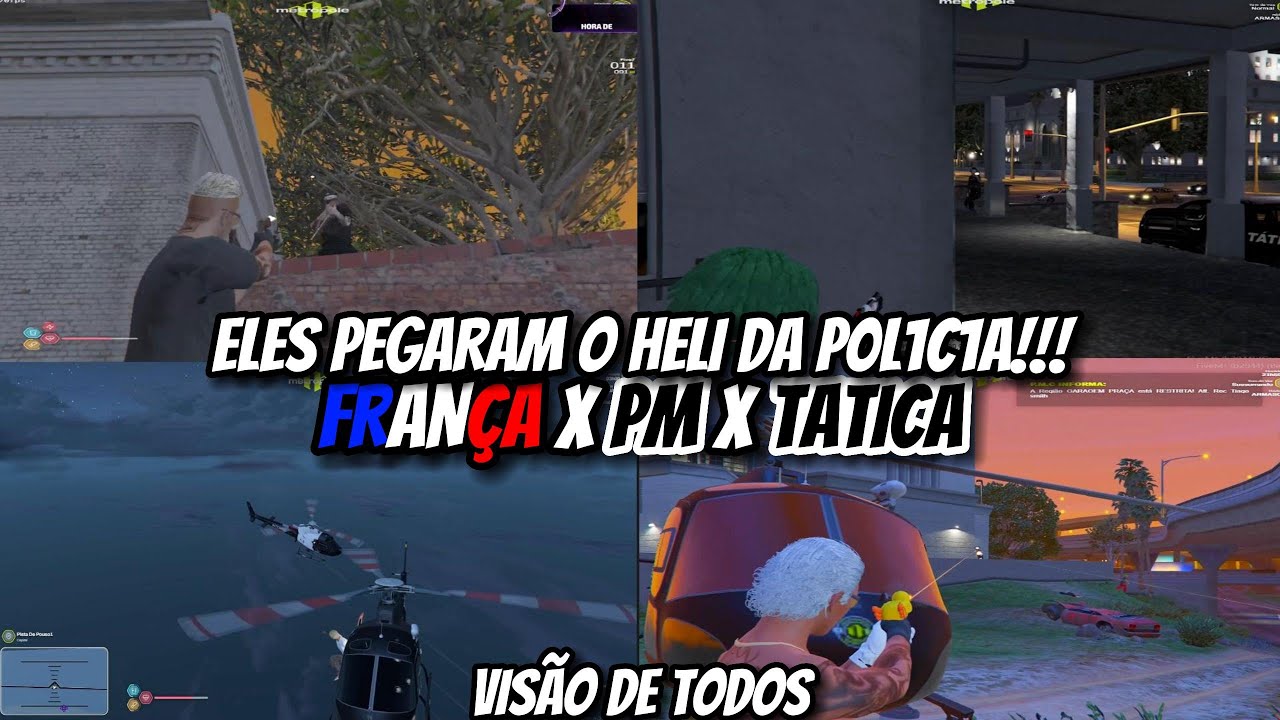 FRANÇA PEGOU O HELI DA PM E CHAPOU GERAL!!!!