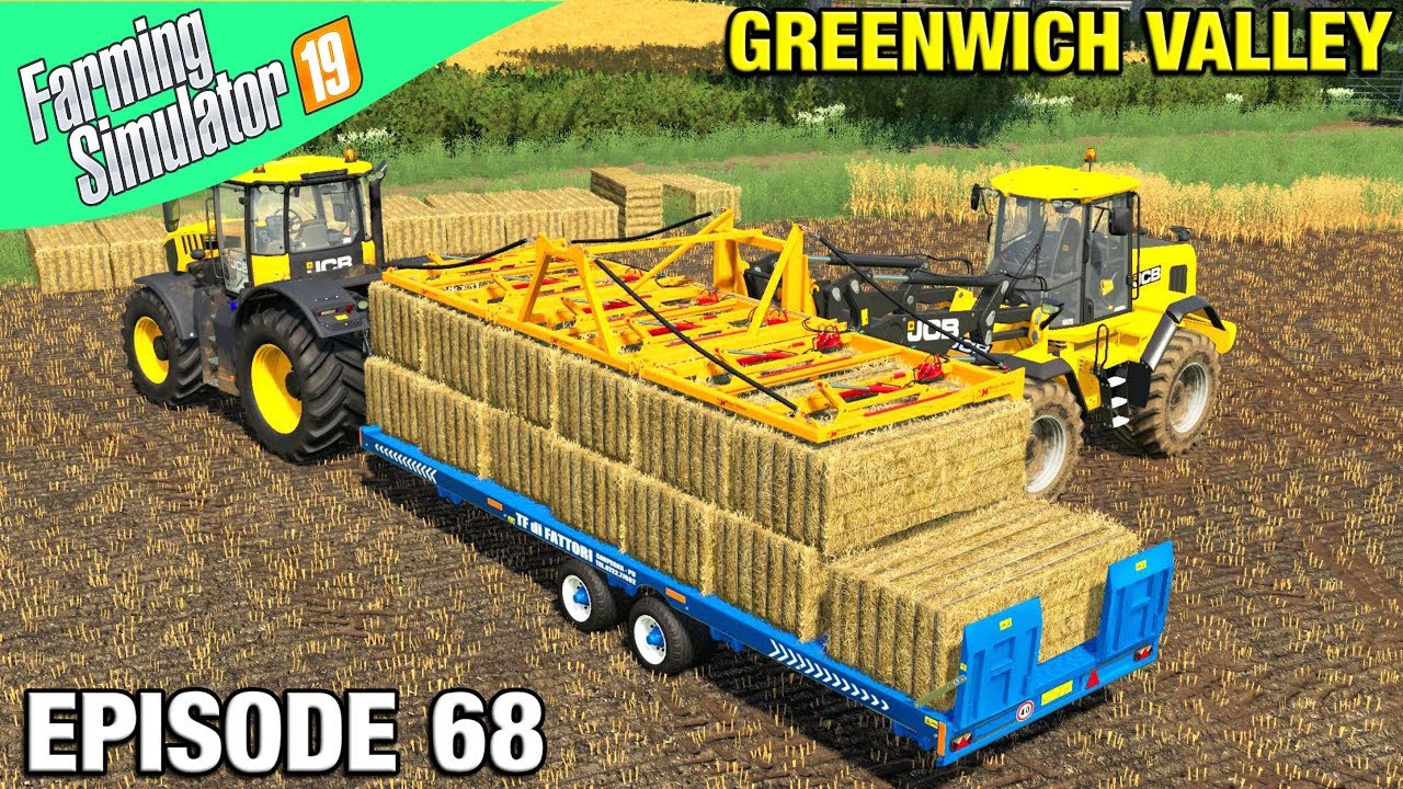 HUGE 6 BALE GRAB! Farming Simulator 19 Timelapse - Greenwich Valley FS19 Ep 68