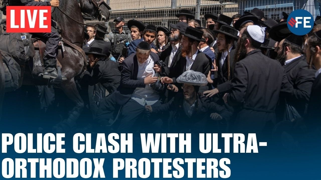LIVE: Israeli Police Clash With Ultra-Orthodox Protesters After Soldiers Rescued From Mob