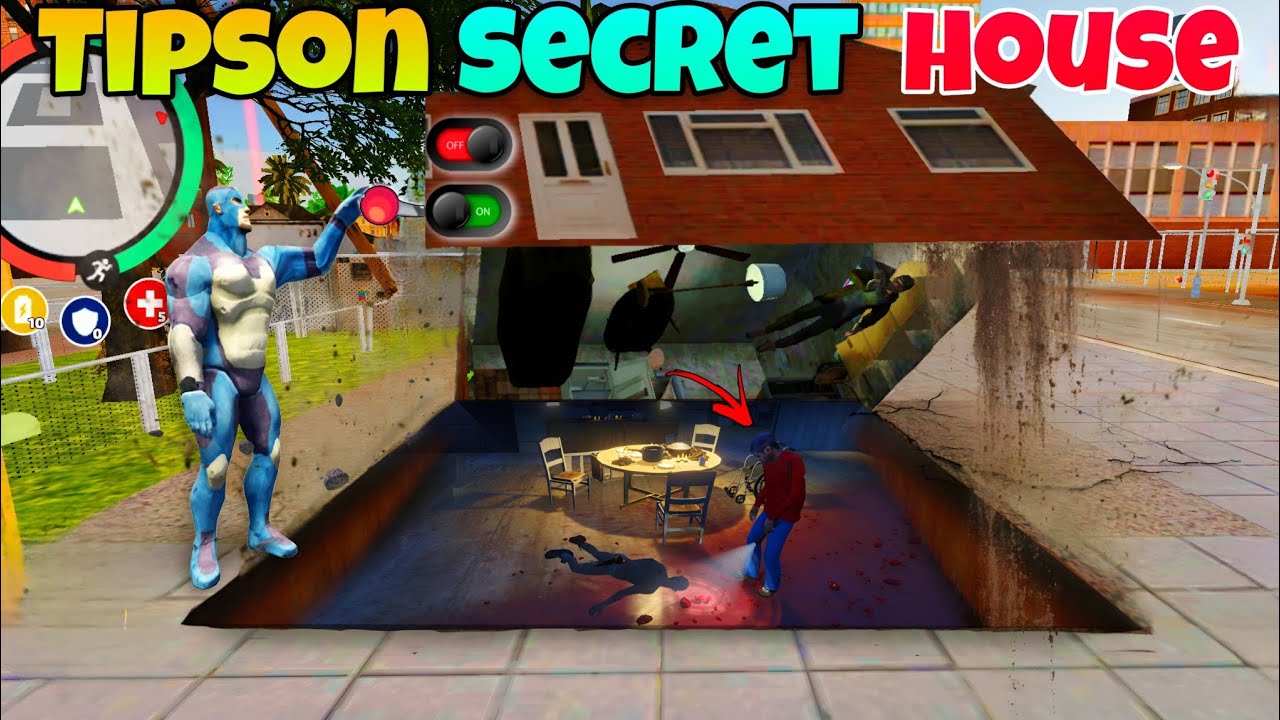 Rope Hero Found Tipson Secret House In Rope Hero Vice Town | Rope Hero Vice Town