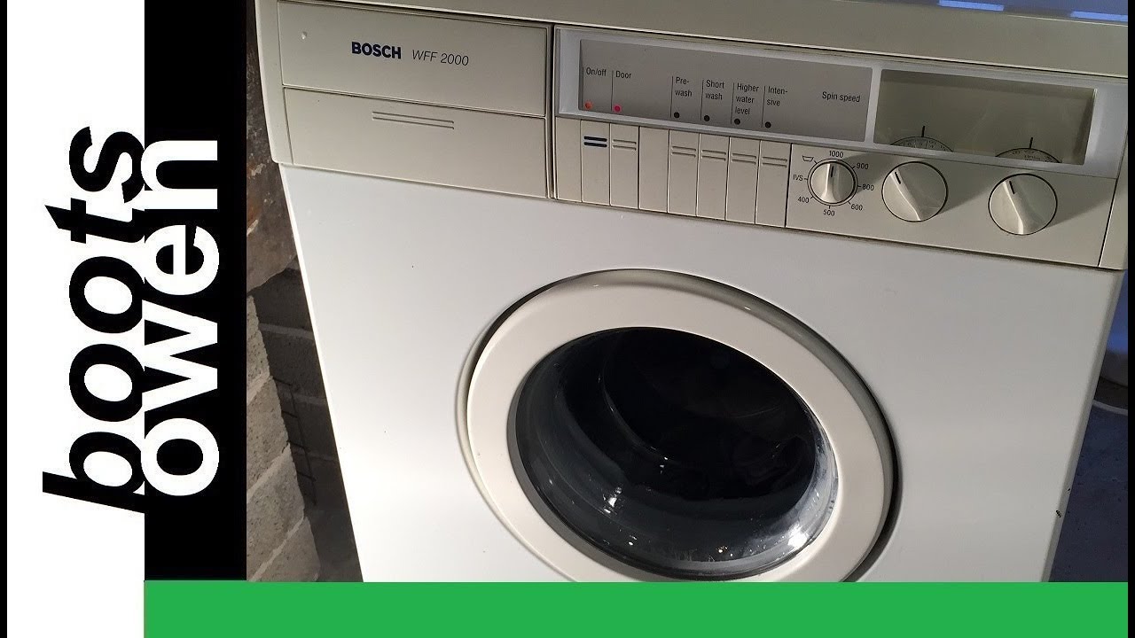 Bosch WFF2000 test wash 3:  Issue found and fixed