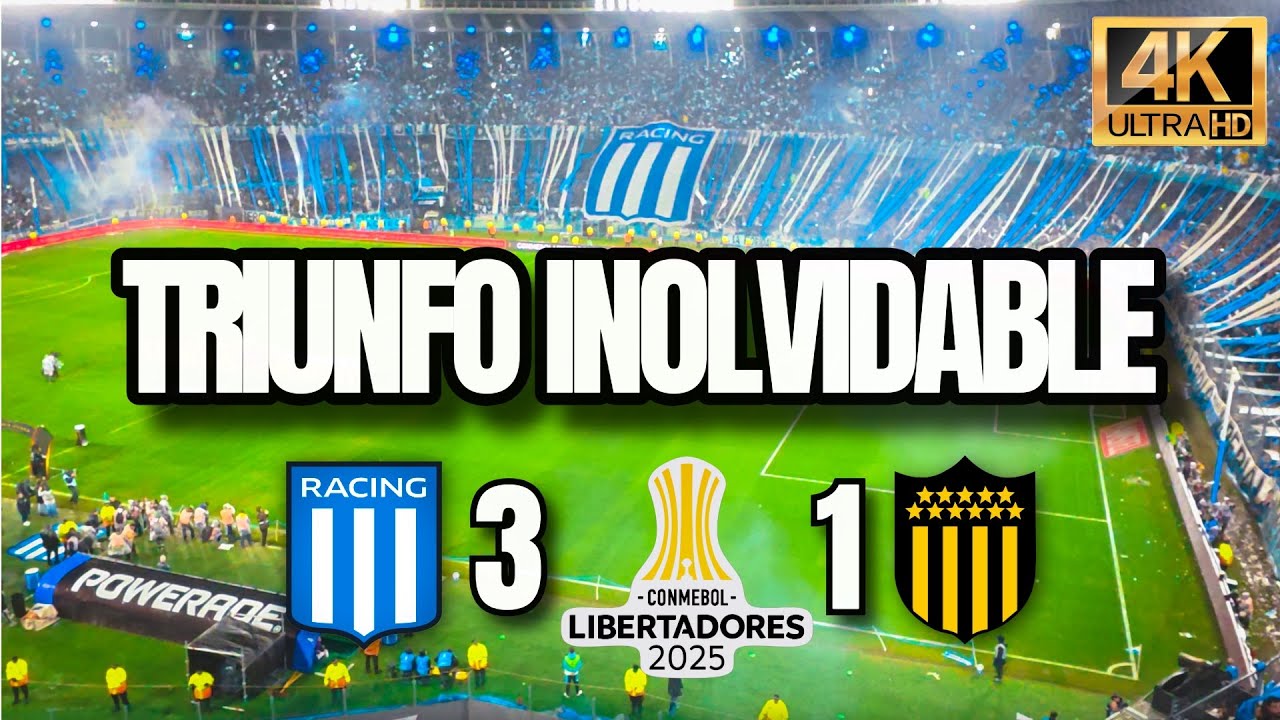 Racing 3-1 Peñarol 🔥 Triunfo Inolvidable en la Copa Libertadores 2025