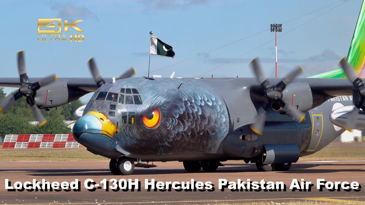 Lockheed C-130H Hercules Pakistan Air Force 4479 arrival at RAF Fairford RIAT 2025 AirShow