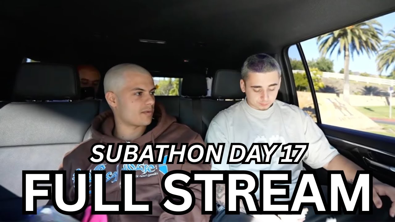 17 OCT - FAZE SUBATHON 2 DAY 17: Going Bald, TwitchCon, Rug's Old High School, Sky Zone! (PART 1)