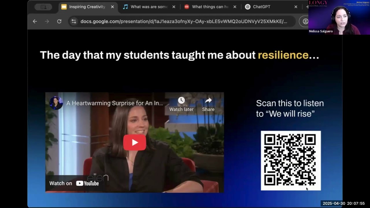 Changemakers | Melissa Salguero | PD for Music Educators | Longy School of Music