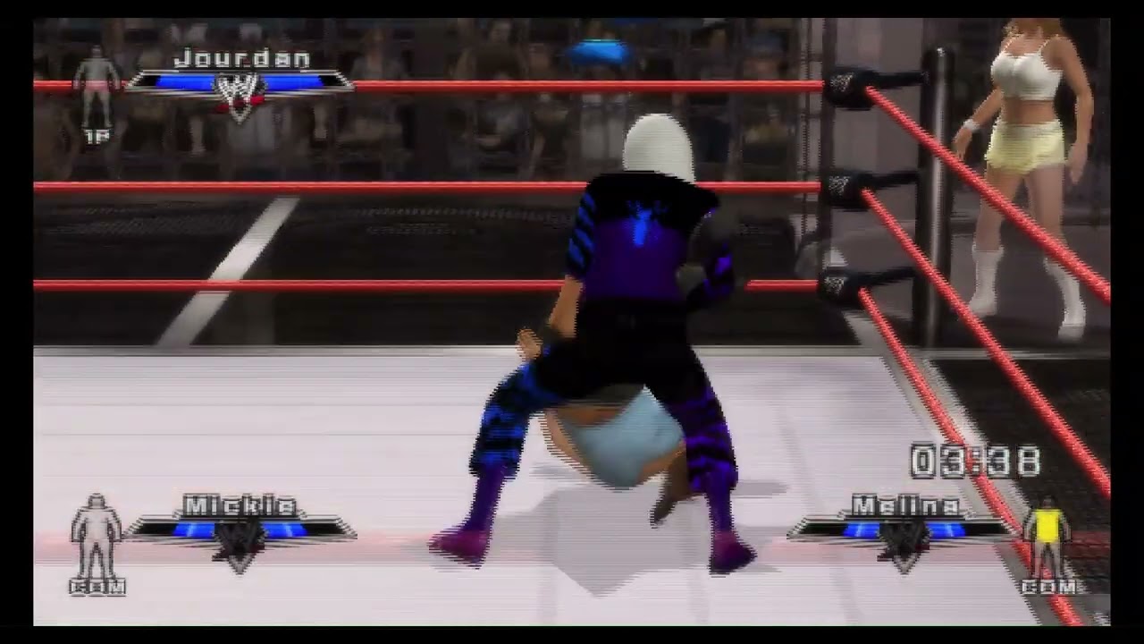 WWE Smackdown Vs Raw 2007 (PS2) Divas Elimination Chamber
