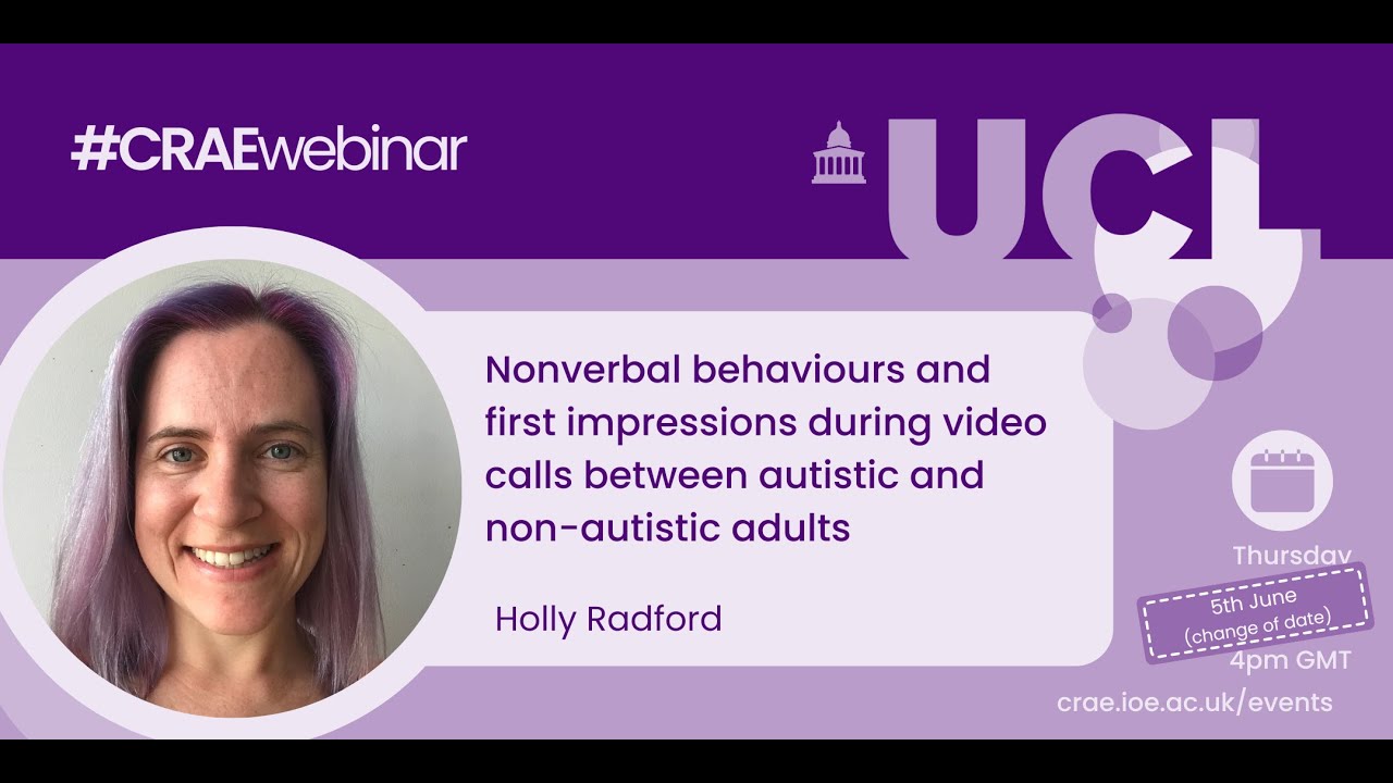 First impressions during calls between autistic and non-autistic adults, Holly Radford (5-Jul-25)