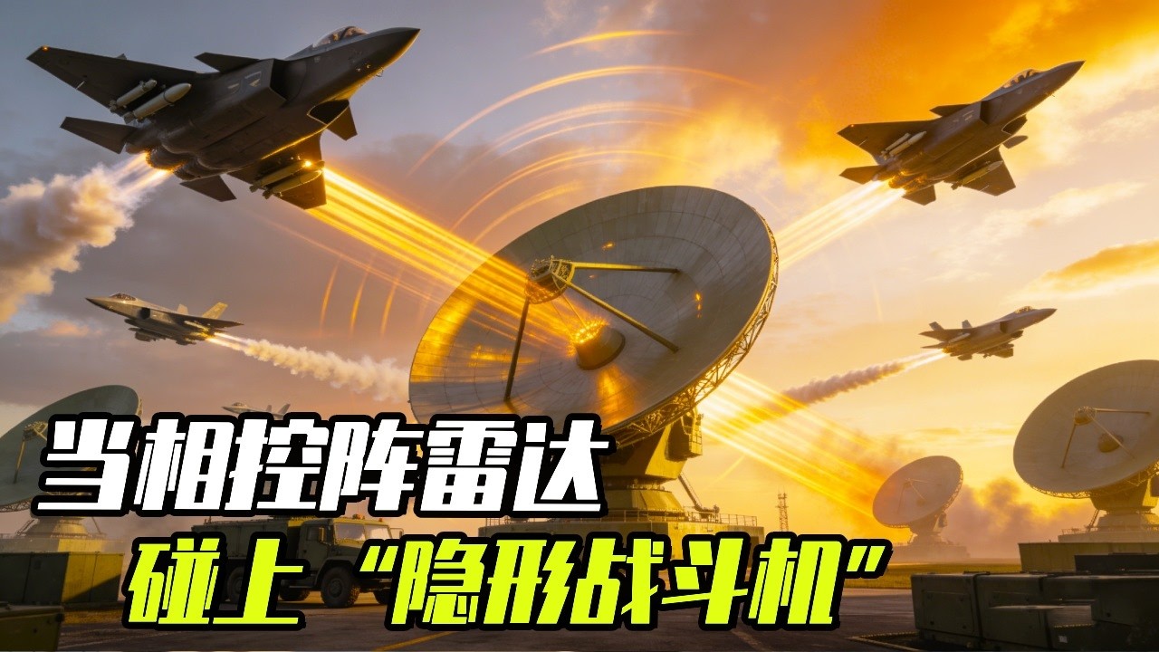 当相控阵雷达碰上“隐形战斗机”，会发生什么？详解它们的工作原理【科学火箭叔】