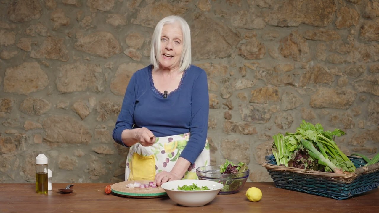Insalata di fagioli con l'occhio e verdure fresche
