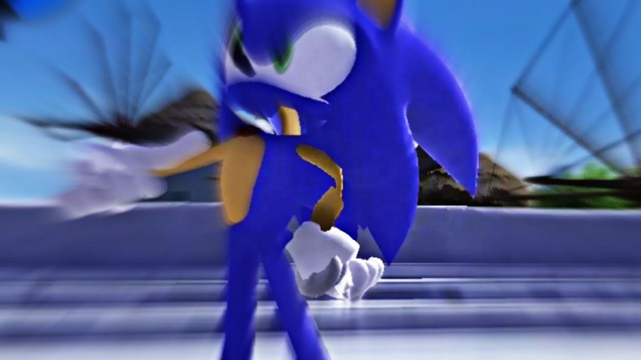 When Sonic goes so fast the game breaks