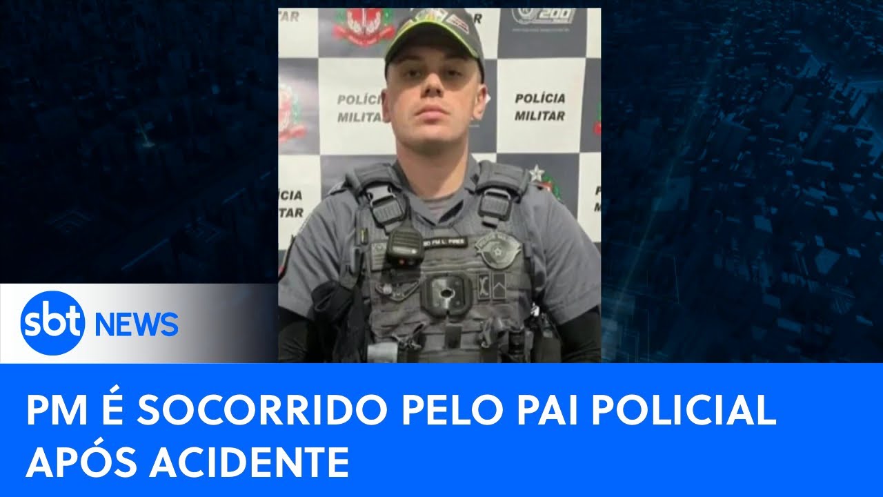 Perseguição policial termina em acidente e deixa um pm morto #SBTNewsnaTV (07/08/23)