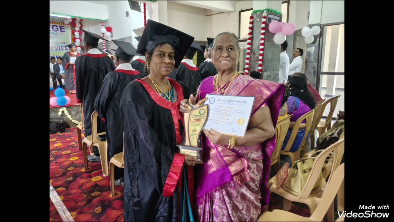 MD Graduation At Vellore Bible College 